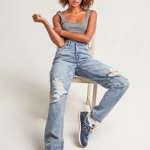 90s women gray denim jeans size 26 brand new